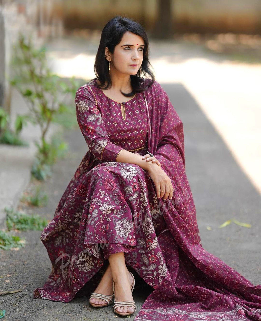 Dupatta Kurti Set