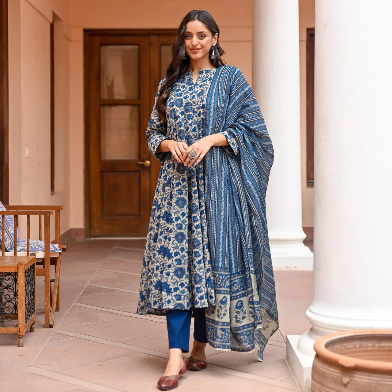 Dupatta Kurti Set