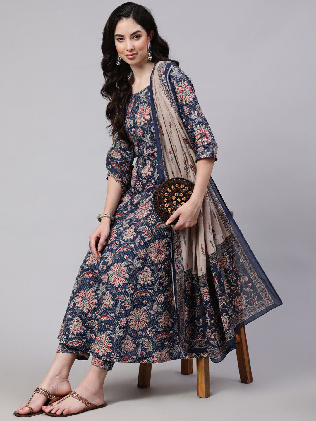 Dupatta Kurti Set