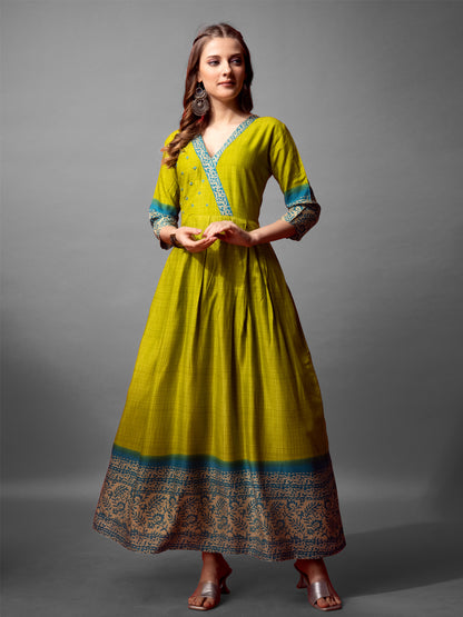 Dress Gown | Hand Embroidered | Naarikaa
