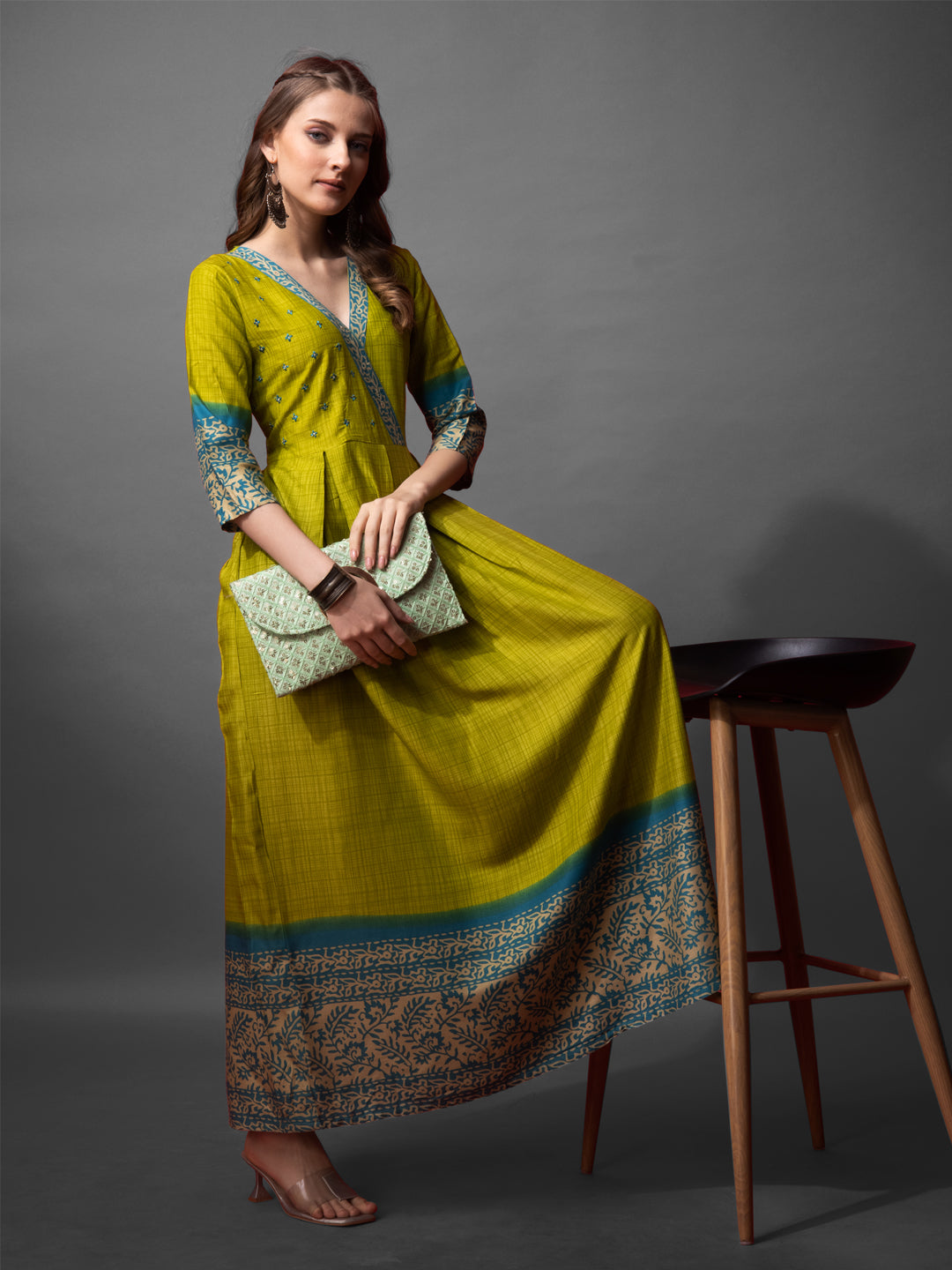 Dress Gown | Hand Embroidered | Naarikaa
