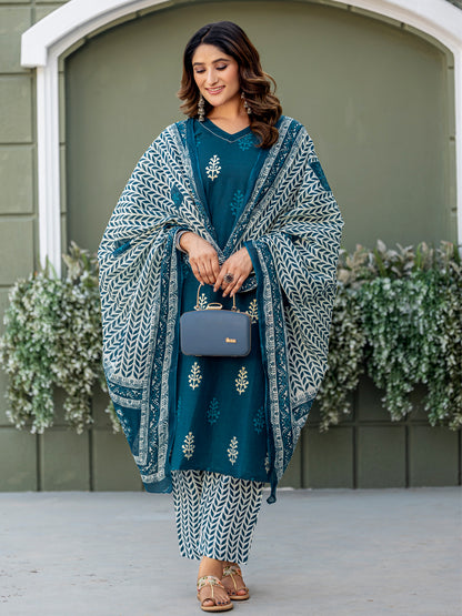 Dupatta Kurti Set | Embroidered Designer Piece | Naarikaa