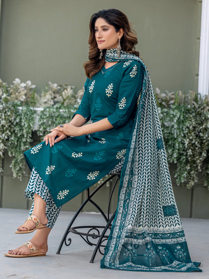 Dupatta Kurti Set | Embroidered Designer Piece | Naarikaa