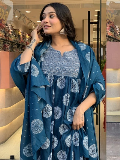 Dupatta Kurti Set