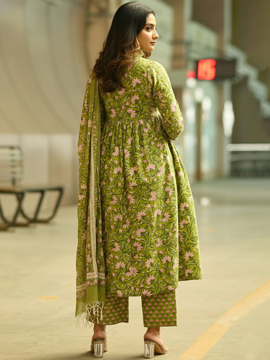 Dupatta Kurti Set